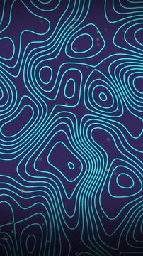 Animation of topography patterns in seamless pattern against blue background