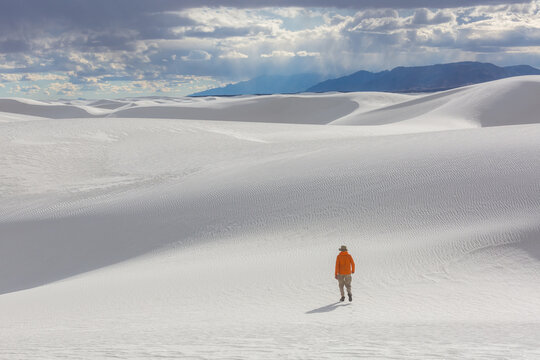 White sand dunes
