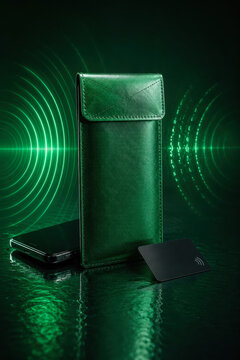 Green Signal Blocking Sleeve Against Wireless Data Theft 