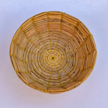 woven wicker basket