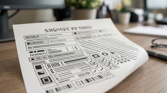 Corrective action plan template printed and ready for the next quality improvement project &ndash; Corrective Action Plan in Quality Management