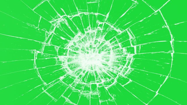Cracked glass fracture effect on black background, Glass breaking into pieces. Realistic Glass impact crack, Broken cracks glass fracture effect texture isolated abstract black background. 