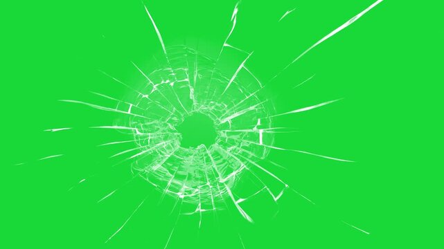 Cracked glass fracture effect on black background, Glass breaking into pieces. Realistic Glass impact crack, Broken cracks glass fracture effect texture isolated abstract black background. 