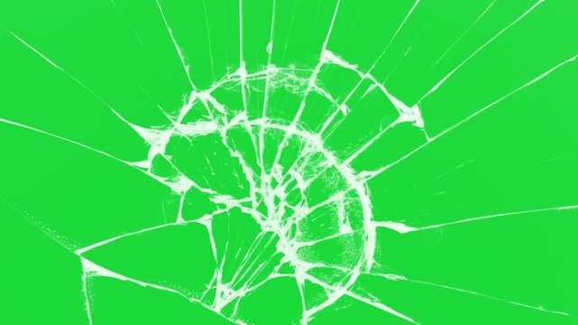 Cracked glass fracture effect on black background, Glass breaking into pieces. Realistic Glass impact crack, Broken cracks glass fracture effect texture isolated abstract black background. 
