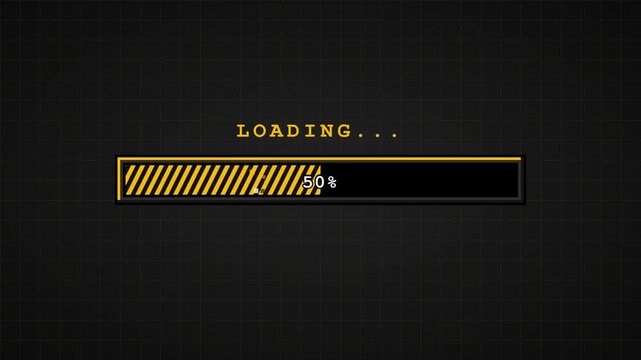 Retro game style loading Chromatic RGB Split Cyberpunk Laser Horizontal UI Graphic HD