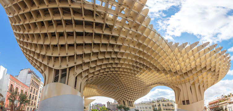 Metropol Parasol building, located at La Encarnacion square, Seville