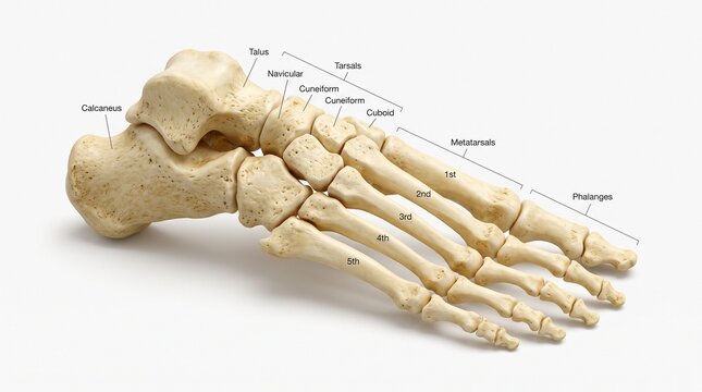 Anatomical Human Foot Bone Model