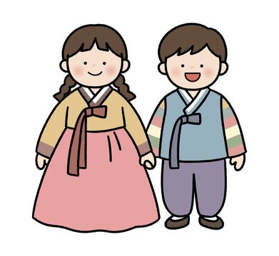 korean traditional hanbok children