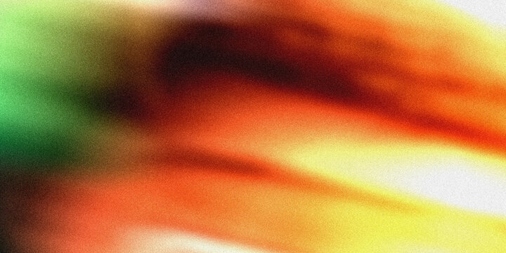 Abstract colorful motion blur background with heavy film grain and vibrant light streaks