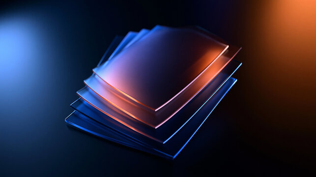 Layered Curved Glass Plates for Screen Protection Technology