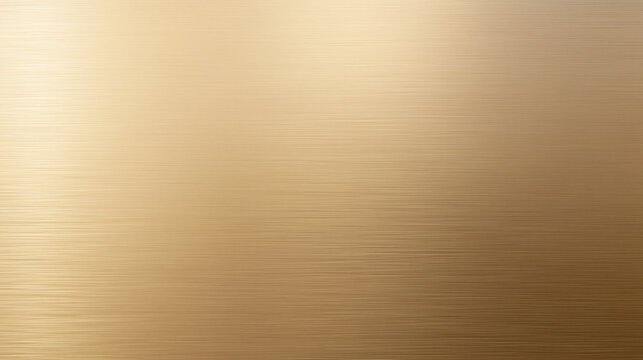 Brushed Gold Metal Texture Background with Light Gradient