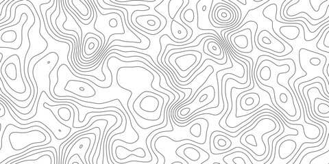 Abstract minimal contour map line pattern background, minimal geographic line texture with peaks and valleys, for wallpaper, poster and branding. © RASEL