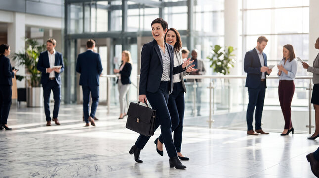 Business meeting in modern office