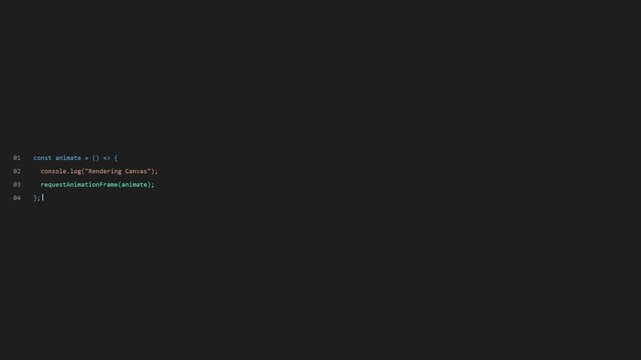 Computer code editor interface showing javascript programming syntax on a dark theme background 4K Motion Video