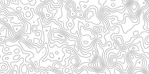 Minimal terrain contour line background, abstract geographic mapping lines with smooth organic curves, for backdrop, packaging and web design. © hossain