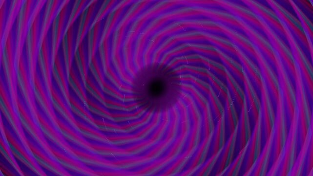 Hypnotic purple and pink swirl motion effect with dark vortex center, abstract background animation.
