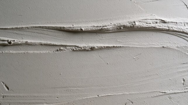 Textured, off-white surface with visible, horizontal trowel marks and subtle ridges