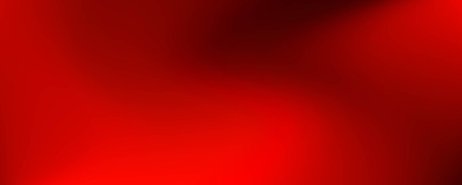 Dark red gradient background. Abstract smooth hot color gradation wallpaper. Vibrant intense blurred backdrop for banner, poster, leaflet, brochure, booklet. Fiery red orange overlay. Vector
