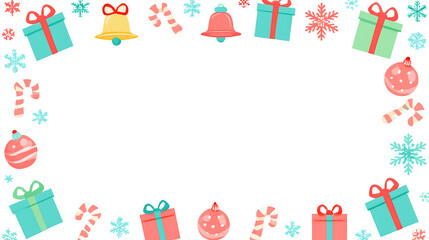 Fototapeta premium Charming Christmas background design for greeting cards, advertisements, posters, and seasonal promotions