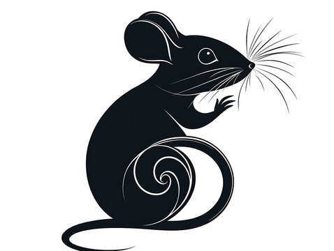 Creative mouse icon pack with clean outline and solid styles on white background