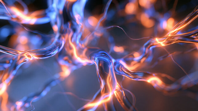 Abstract Glowing Neural Network Synapse with Energy Pulses