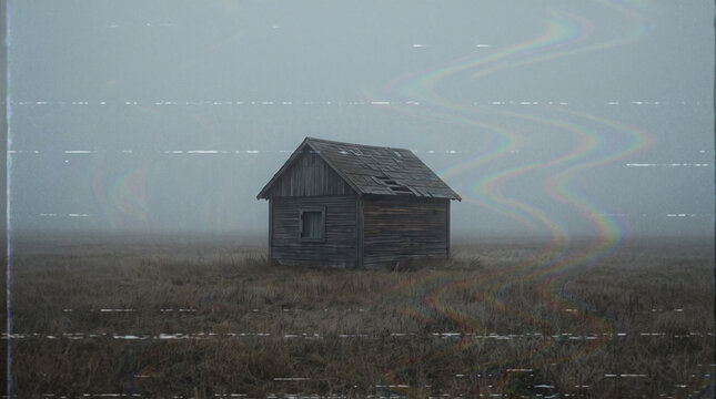 Struttura isolata nella nebbia &ndash; atmosfera analogica