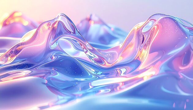 Abstract digital art of swirling cosmic energy waves.