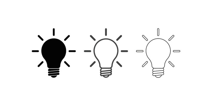 Light bulb lightbulb symbol for creative thinking and smart solutions.