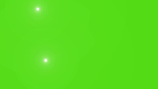 Stadium concert multiple camera flashes on Green screen background.  The scene of thousands of cameras taking pictures together. flash lights overlay.  Photos captures, camera flashes effect.