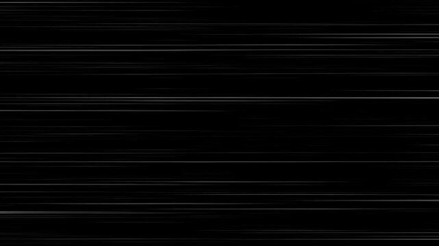 White anime speed lines comic motion on black. 4K comic book speed lines motion background - Seamless looping.  Anime comic book effects action. Anime speed line moves attack effects explosion of ligh