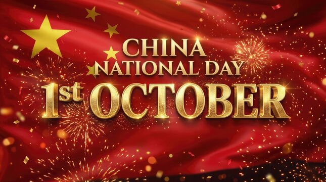Celebrating the founding of the people's republic of china a glorious national day on october 1st marking a pivotal moment in chinese history