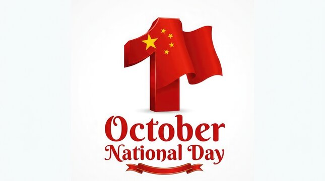 Celebrating the glorious national day of the people's republic of china on october 1st a day of pride and patriotic fervor for all