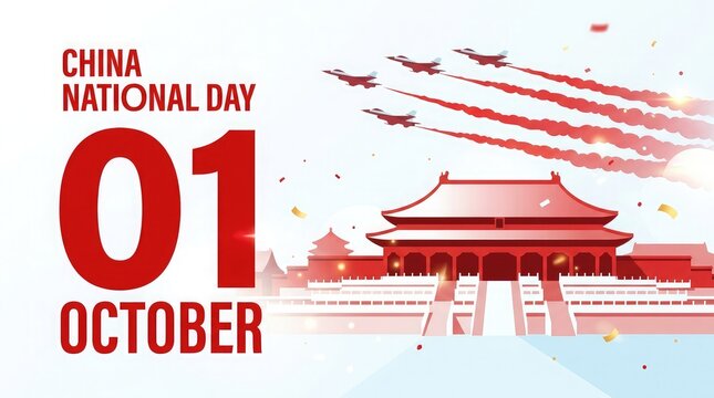 Celebrating the founding of the people's republic of china a national day commemoration on october 1st honoring history culture and national pride