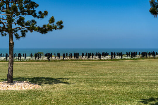 The British Normandy Memorial of the World War II and the "Standing with Giants" exposition, located in Ver sur Mer, Normandy, France. 