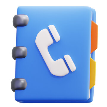 3D contact Book Phone Address Directory for Communication and Business Networking