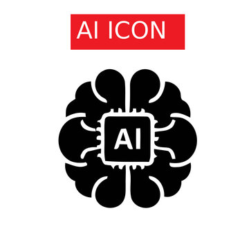 Ai logo icon.  Vector, symbol