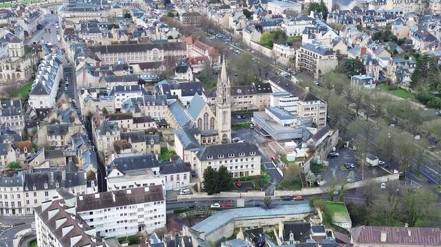 Caen - A Drone View of Chapelle de la Mis&eacute;ricorde