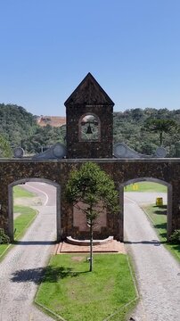 Estrada Da Graciosa In Morretes Parana Brazil. Powerful Landscape Of The Vehicles In A Famous Road . Countryside Farm. Nature Backgrounds. Morretes Parana.