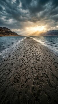 Divine passage revelation: Moses leader, Red separation, Egyptian pursuit, escape route, religion precept, Bible narrative, theology tenet, symbolism spiritual, intervention divine.
