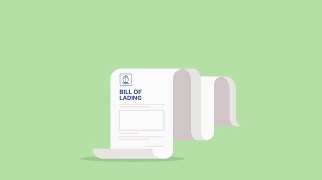 Bill of Lading Shipping Document