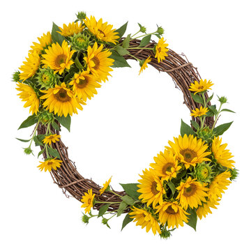 sunflower wreath