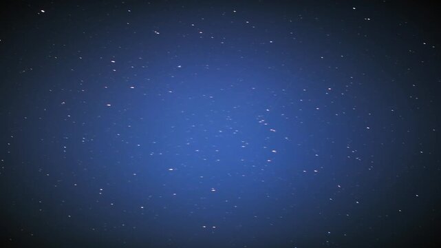 Starry Night Sky With Meteor Streak Time Lapse Deep Blue
