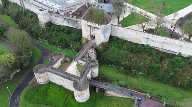 Caen Castle Gatehouse - Drone Arc