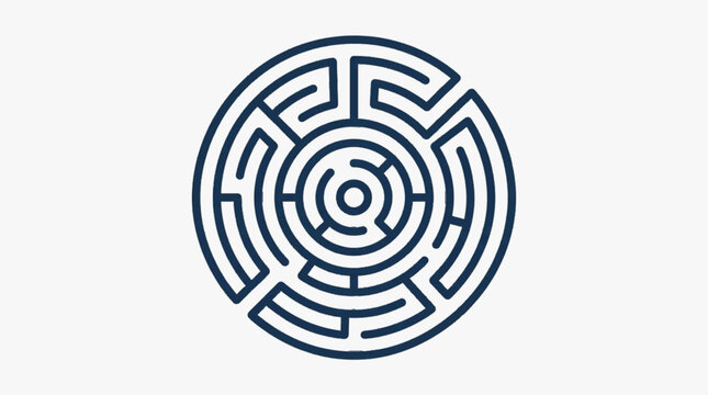 black and white maze