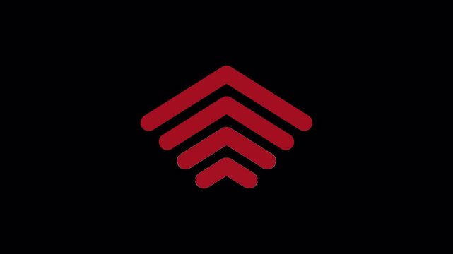 swipe up Directional Arrow Loop Animation 4k video
