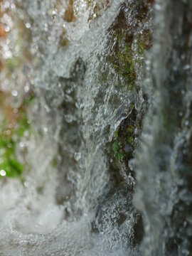 Waterfall with a lot of water coming out of it