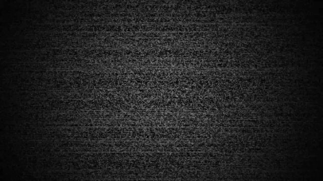 Full screen TV static noise background, analog distortion glitch overlay .Old Retro TV - Static tv black and white noise caused by bad signal reception. Loop animation .Old film VHS tv overlay effect 