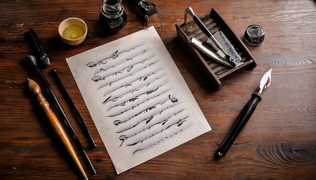blank calligraphy practice sheet for elegant handwriting and cursive