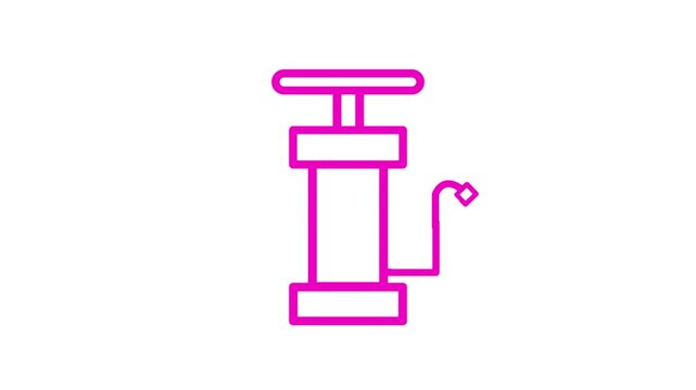 air pump animated icon with white background
