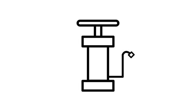 air pump animated icon with white background